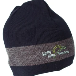 Fine Knit Single Stripe Beanie