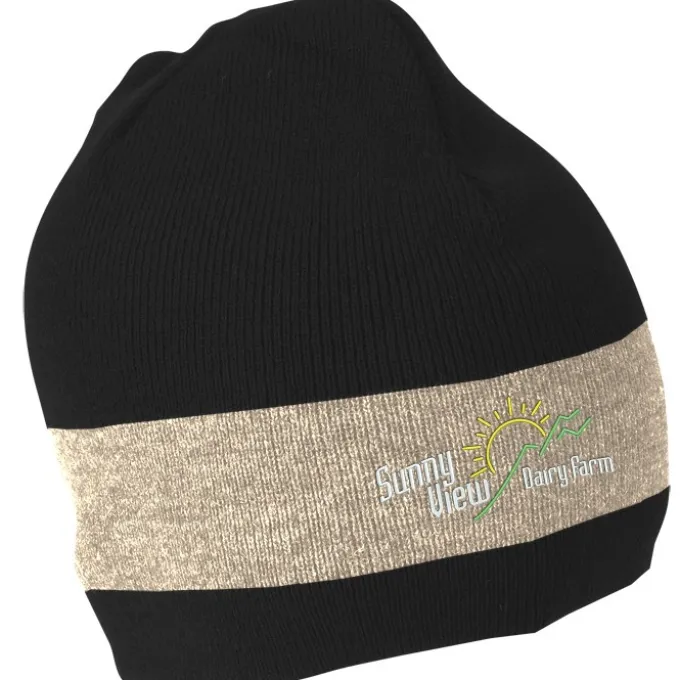 Fine Knit Single Stripe Beanie