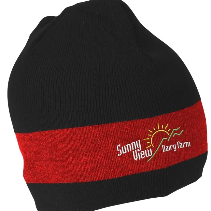 Fine Knit Single Stripe Beanie
