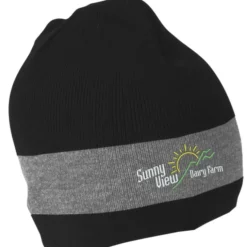 Fine Knit Single Stripe Beanie