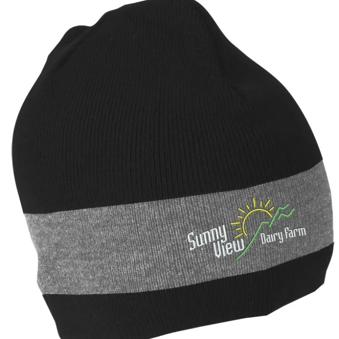 Fine Knit Single Stripe Beanie