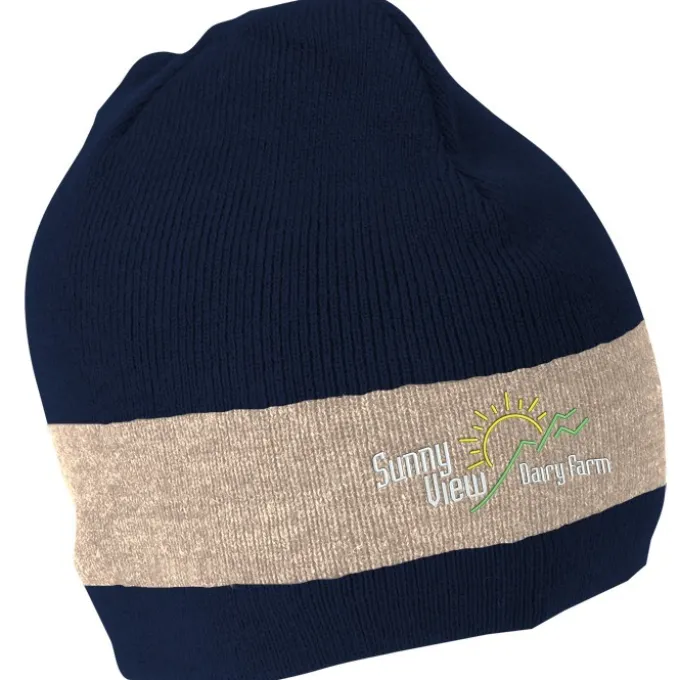 Fine Knit Single Stripe Beanie - 24 hr