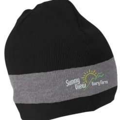 Fine Knit Single Stripe Beanie - 24 hr