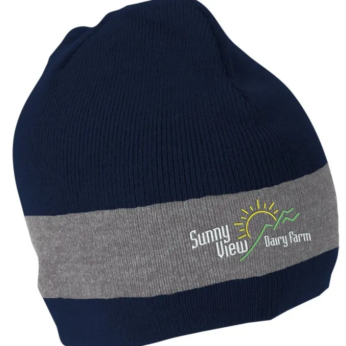 Fine Knit Single Stripe Beanie - 24 hr