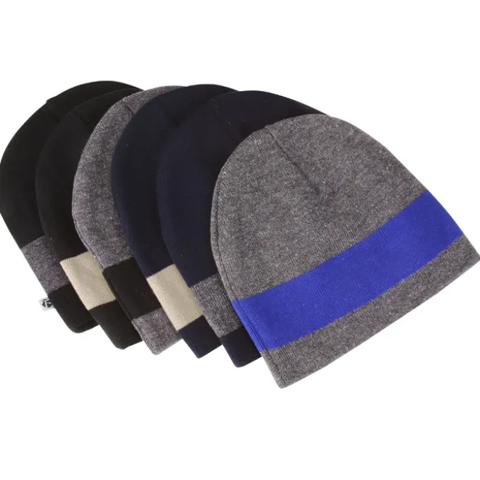 Fine Knit Single Stripe Beanie - 24 hr