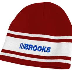 Fine Knit Three Stripe Beanie