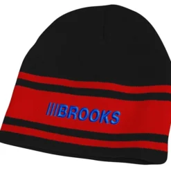 Fine Knit Three Stripe Beanie