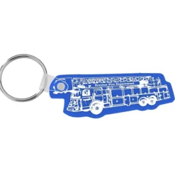 Fire Truck Soft Keychain - Opaque
