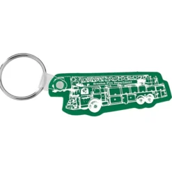 Fire Truck Soft Keychain - Opaque