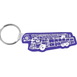 Fire Truck Soft Keychain - Opaque