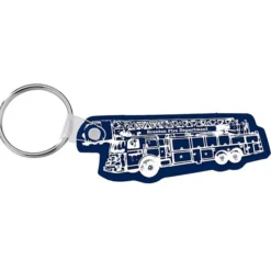 Fire Truck Soft Keychain - Opaque