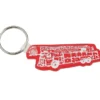 Fire Truck Soft Keychain - Translucent