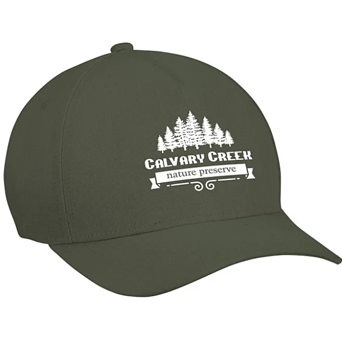 Five Panel Cap with Leatherette Backstrap