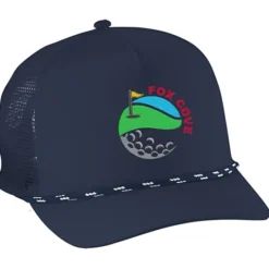 Five Panel Poly Mesh Back Rope Cap