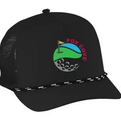 Five Panel Poly Mesh Back Rope Cap