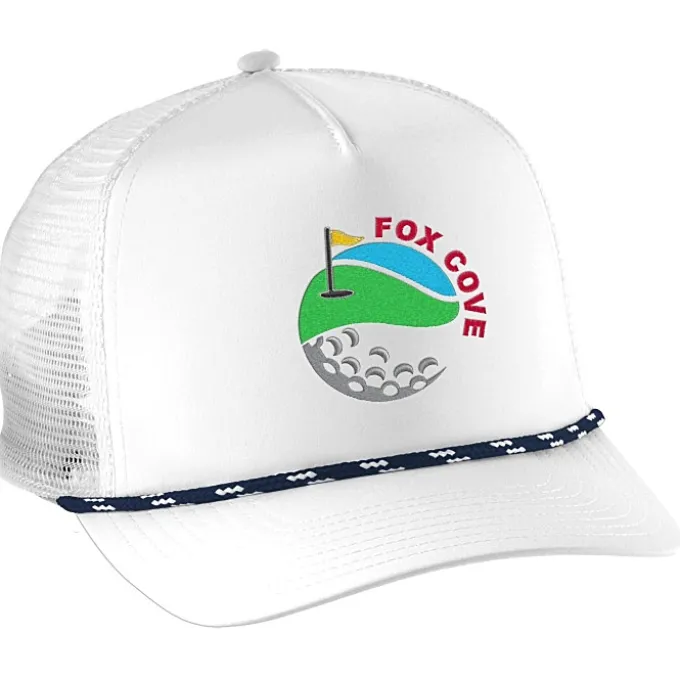 Five Panel Poly Mesh Back Rope Cap