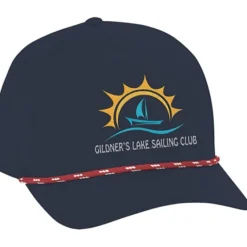 Five Panel Poly Rope Cap - Embroidered