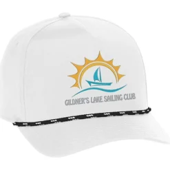 Five Panel Poly Rope Cap - Embroidered