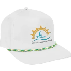 Five Panel Poly Rope Cap - Embroidered