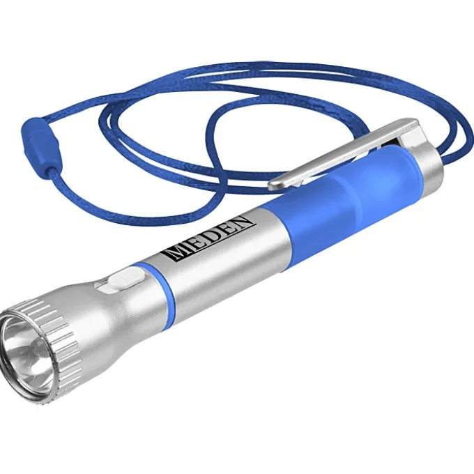 Flashlight with Pen and Lanyard - 24 hr