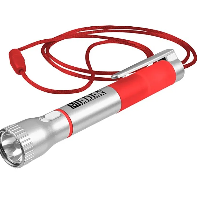 Flashlight with Pen and Lanyard - 24 hr