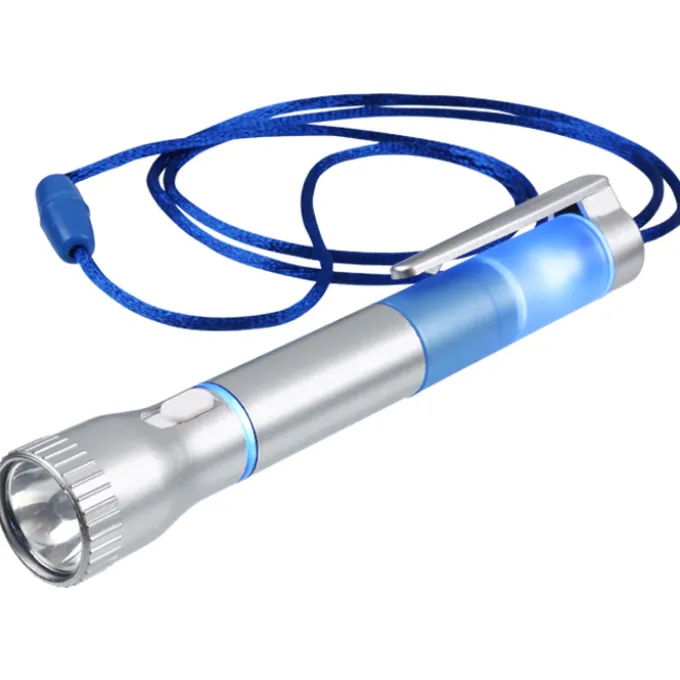 Flashlight with Pen and Lanyard - 24 hr