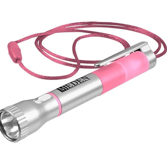 Flashlight with Pen and Lanyard - 24 hr