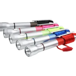 Flashlight with Pen and Lanyard