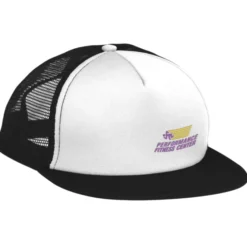 Flat Bill Foam Mesh-Back Cap