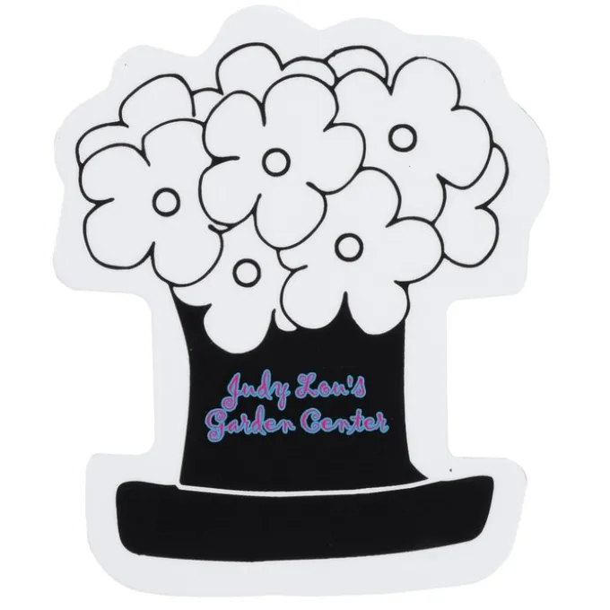 Flat Flexible Magnet - Flower Pot