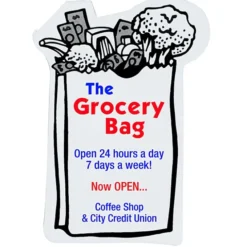 Flat Flexible Magnet - Grocery Bag