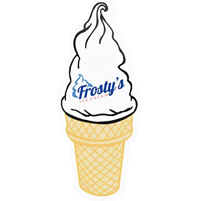 Flat Flexible Magnet - Ice Cream Cone