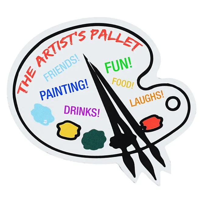 Flat Flexible Magnet - Paint Palette