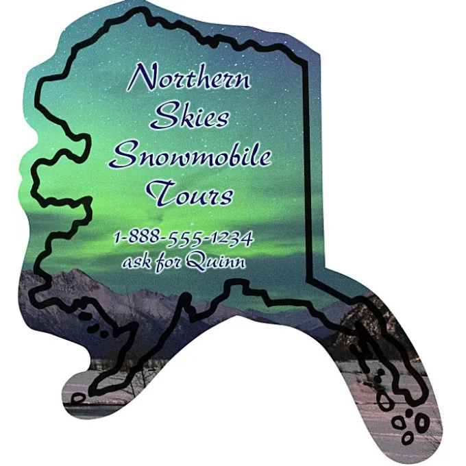 Flat Flexible Magnet - State - Alaska - 30 mil