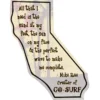 Flat Flexible Magnet - State - California - 30 mil