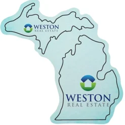 Flat Flexible Magnet - State - Michigan - Lower+Upper-30 mil
