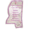 Flat Flexible Magnet - State - Mississippi - 30 mil