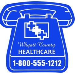 Flat Flexible Magnet - Telephone - Large