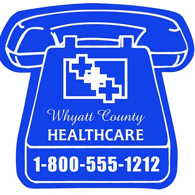Flat Flexible Magnet - Telephone - Large