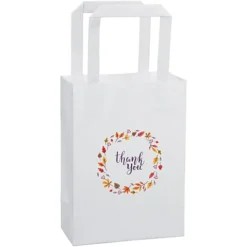 Flat Handle Full Color Paper Bag - 8-1/4 inches x 6 inches
