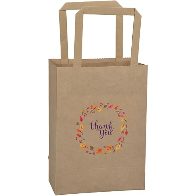 Flat Handle Full Color Paper Bag - 8-1/4 inches x 6 inches