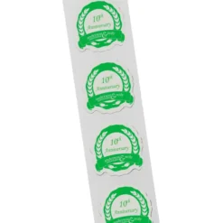 Flat Seal by the Roll - Circle - Wavy Edge Ribbon - 1-3/16 inches x 1-3/16 inches