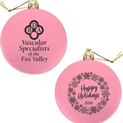 Flat Shatterproof Ornament - Snowflake - Happy Holidays