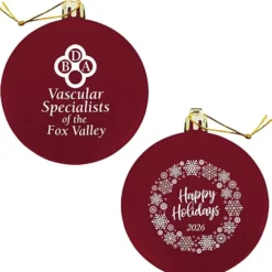 Flat Shatterproof Ornament - Snowflake - Happy Holidays