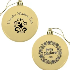 Flat Shatterproof Ornament - Snowflake - Merry Christmas