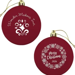 Flat Shatterproof Ornament - Snowflake - Merry Christmas