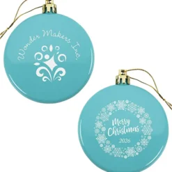 Flat Shatterproof Ornament - Snowflake - Merry Christmas