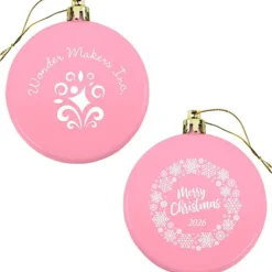 Flat Shatterproof Ornament - Snowflake - Merry Christmas
