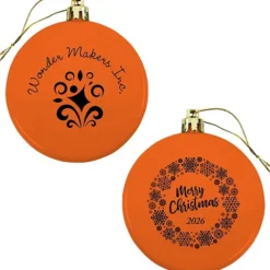 Flat Shatterproof Ornament - Snowflake - Merry Christmas