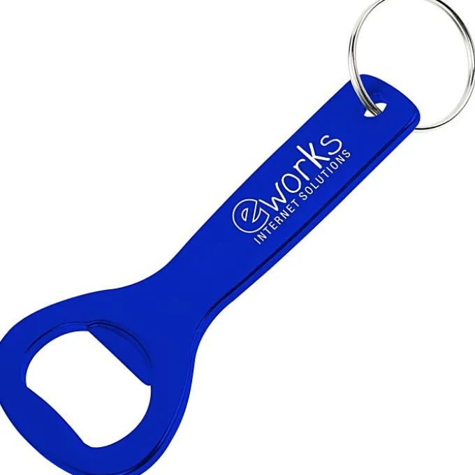 Flat Top Bottle Opener Keychain